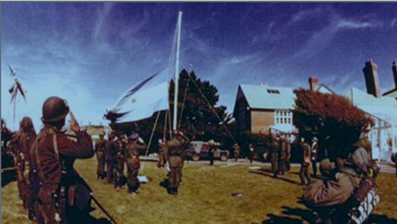 Foto histórica de la Guerra de Malvinas